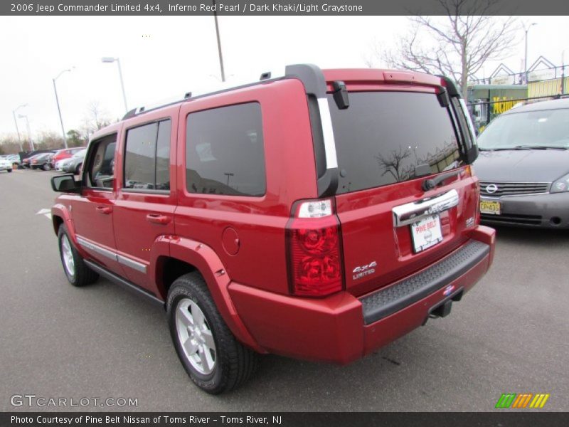 Inferno Red Pearl / Dark Khaki/Light Graystone 2006 Jeep Commander Limited 4x4