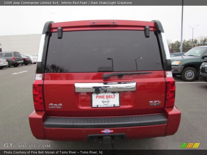 Inferno Red Pearl / Dark Khaki/Light Graystone 2006 Jeep Commander Limited 4x4