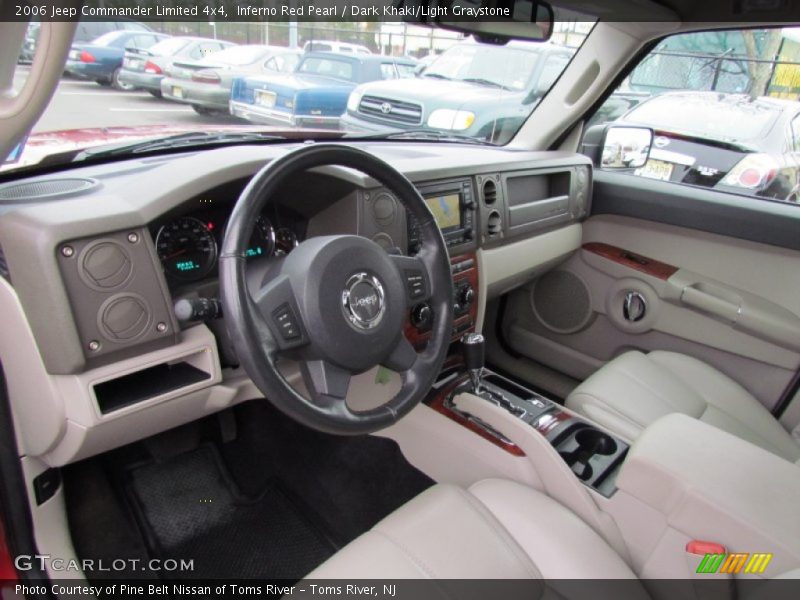 Inferno Red Pearl / Dark Khaki/Light Graystone 2006 Jeep Commander Limited 4x4