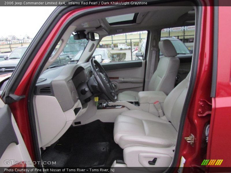 Inferno Red Pearl / Dark Khaki/Light Graystone 2006 Jeep Commander Limited 4x4