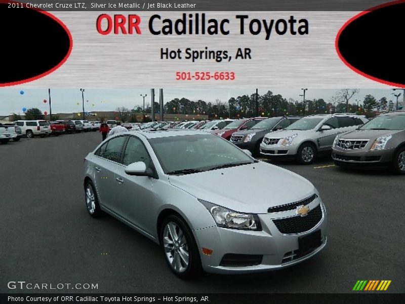 Silver Ice Metallic / Jet Black Leather 2011 Chevrolet Cruze LTZ