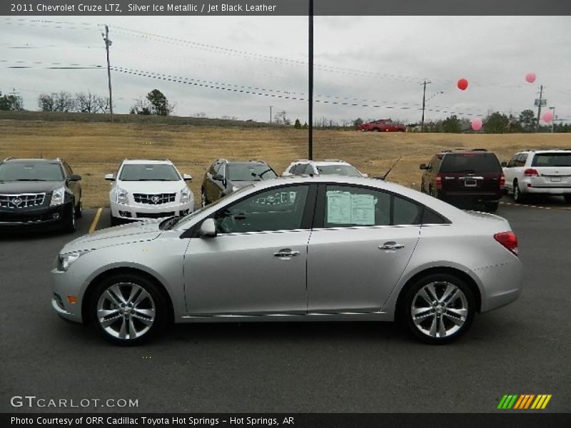 Silver Ice Metallic / Jet Black Leather 2011 Chevrolet Cruze LTZ