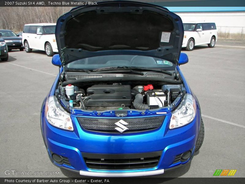 Techno Blue Metallic / Black 2007 Suzuki SX4 AWD