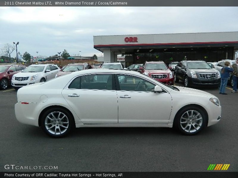 White Diamond Tricoat / Cocoa/Cashmere 2011 Chevrolet Malibu LTZ