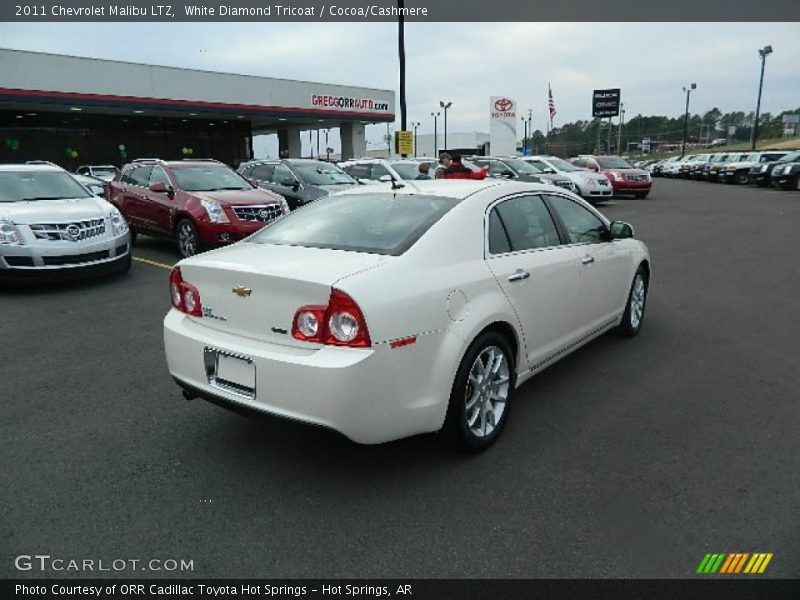 White Diamond Tricoat / Cocoa/Cashmere 2011 Chevrolet Malibu LTZ