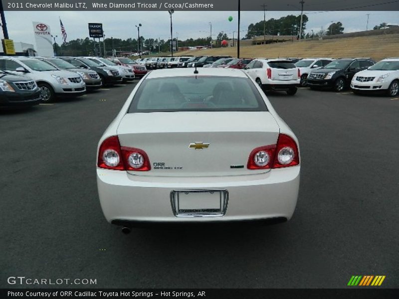 White Diamond Tricoat / Cocoa/Cashmere 2011 Chevrolet Malibu LTZ