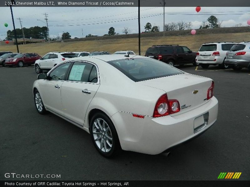 White Diamond Tricoat / Cocoa/Cashmere 2011 Chevrolet Malibu LTZ