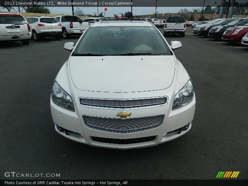 White Diamond Tricoat / Cocoa/Cashmere 2011 Chevrolet Malibu LTZ