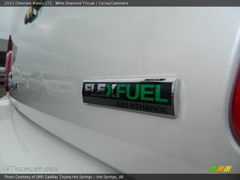 White Diamond Tricoat / Cocoa/Cashmere 2011 Chevrolet Malibu LTZ