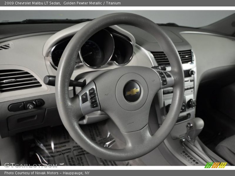 Golden Pewter Metallic / Titanium 2009 Chevrolet Malibu LT Sedan