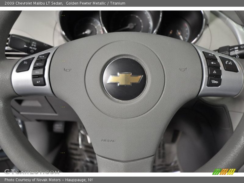 Golden Pewter Metallic / Titanium 2009 Chevrolet Malibu LT Sedan