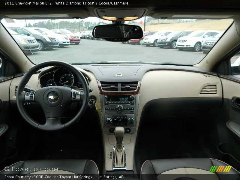 White Diamond Tricoat / Cocoa/Cashmere 2011 Chevrolet Malibu LTZ