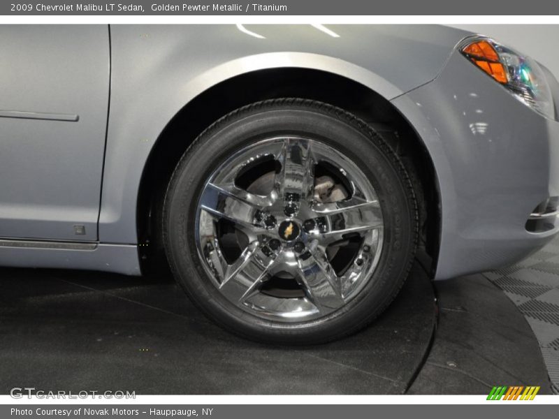 Golden Pewter Metallic / Titanium 2009 Chevrolet Malibu LT Sedan