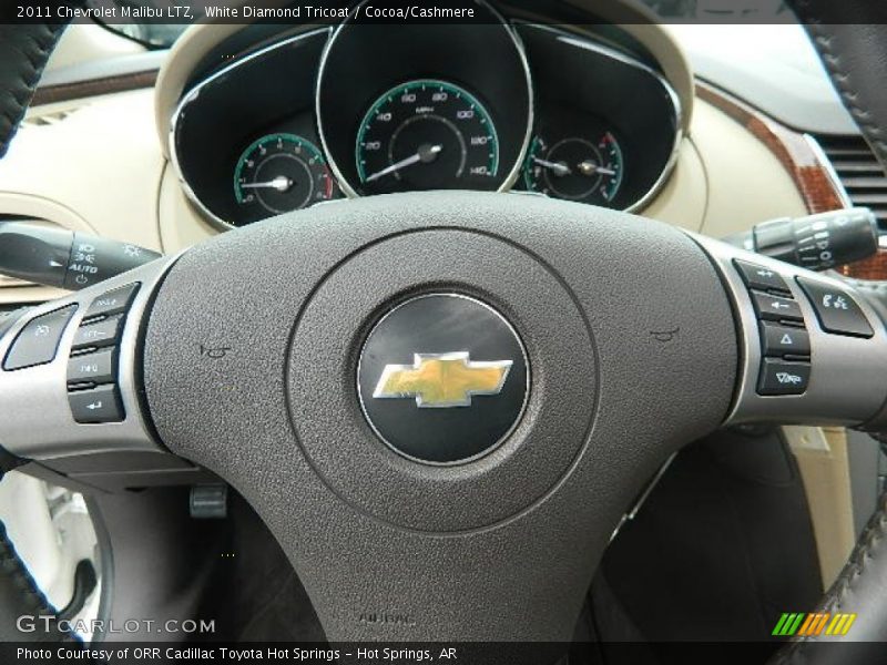 White Diamond Tricoat / Cocoa/Cashmere 2011 Chevrolet Malibu LTZ