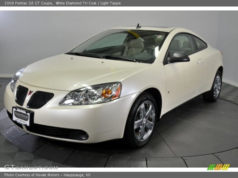 White Diamond Tri Coat / Light Taupe 2009 Pontiac G6 GT Coupe