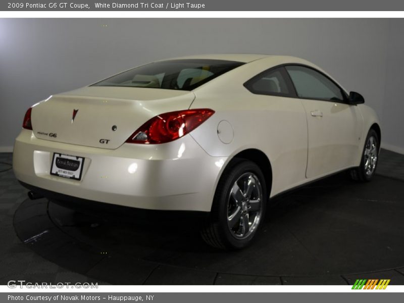 White Diamond Tri Coat / Light Taupe 2009 Pontiac G6 GT Coupe