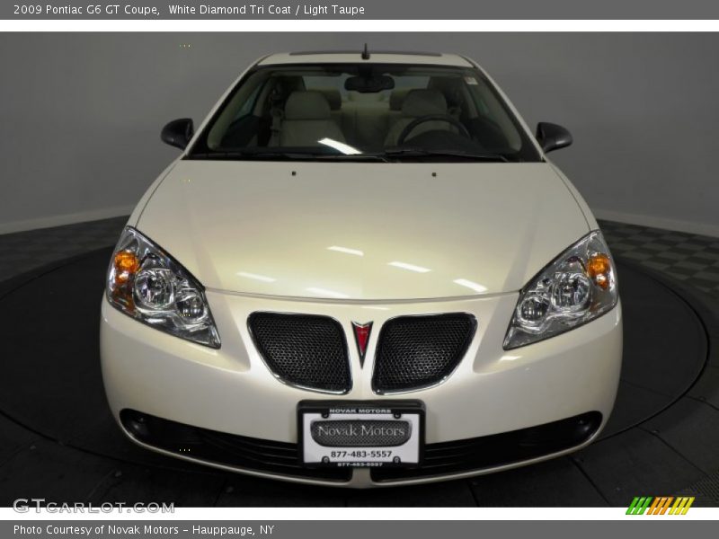 White Diamond Tri Coat / Light Taupe 2009 Pontiac G6 GT Coupe