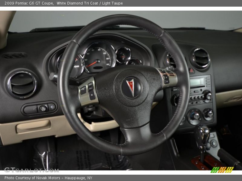 White Diamond Tri Coat / Light Taupe 2009 Pontiac G6 GT Coupe