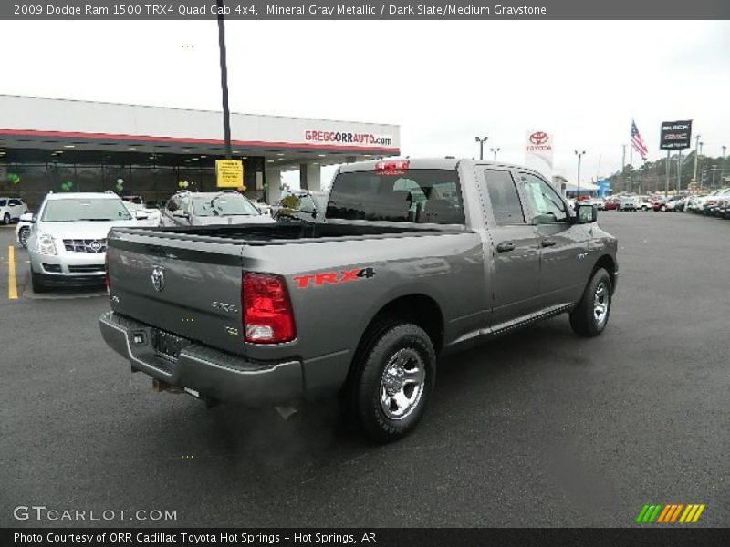 Mineral Gray Metallic / Dark Slate/Medium Graystone 2009 Dodge Ram 1500 TRX4 Quad Cab 4x4