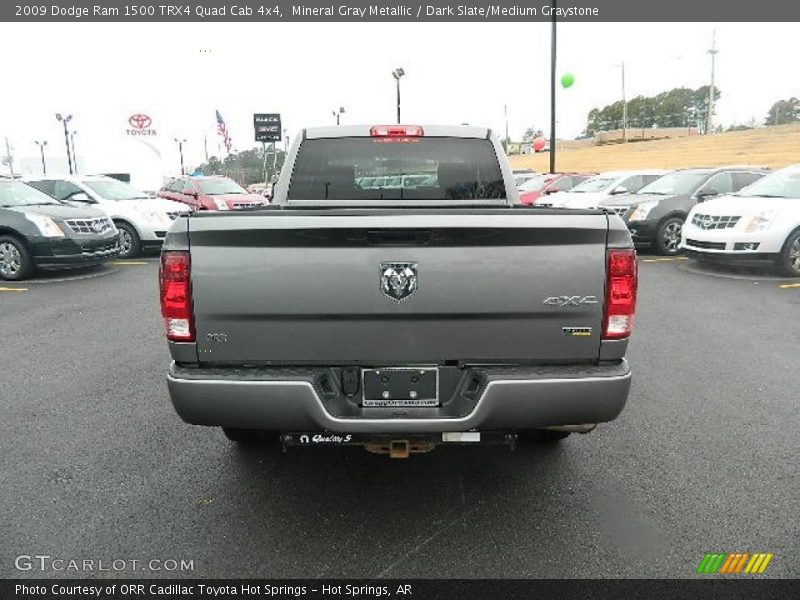 Mineral Gray Metallic / Dark Slate/Medium Graystone 2009 Dodge Ram 1500 TRX4 Quad Cab 4x4