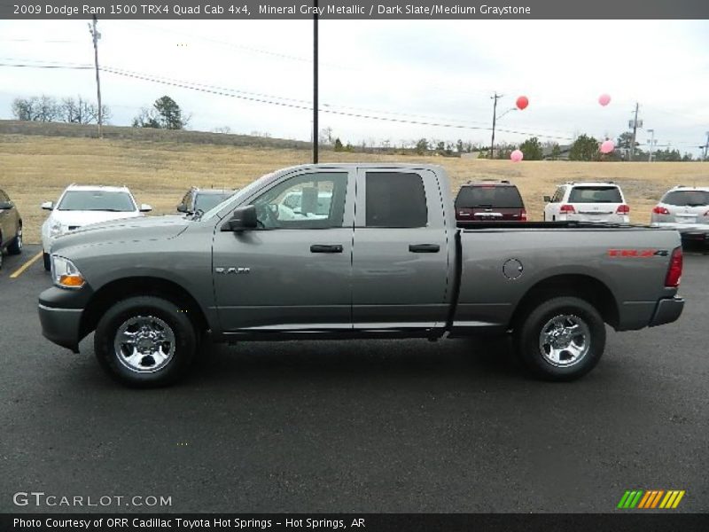 Mineral Gray Metallic / Dark Slate/Medium Graystone 2009 Dodge Ram 1500 TRX4 Quad Cab 4x4
