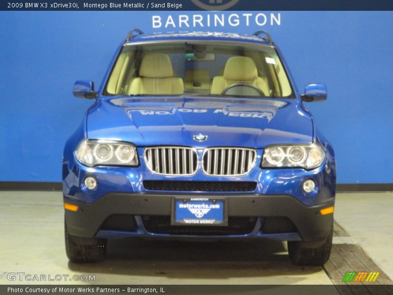 Montego Blue Metallic / Sand Beige 2009 BMW X3 xDrive30i