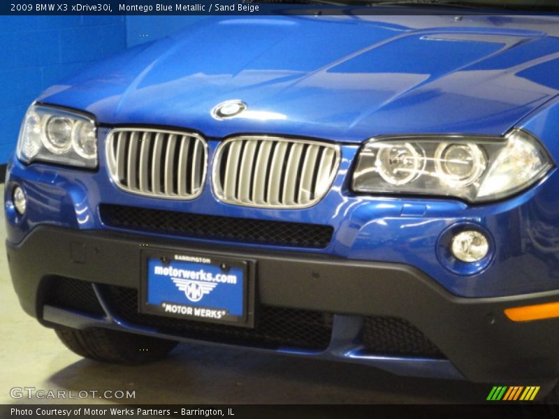 Montego Blue Metallic / Sand Beige 2009 BMW X3 xDrive30i