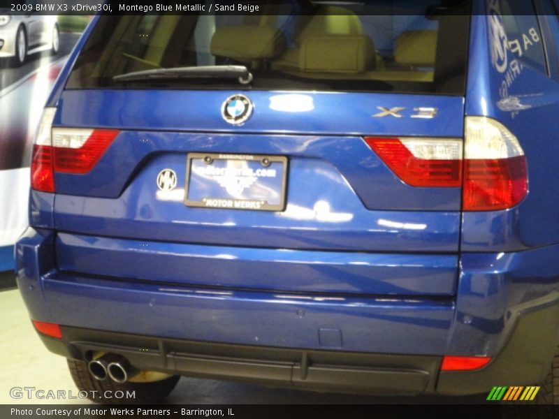 Montego Blue Metallic / Sand Beige 2009 BMW X3 xDrive30i