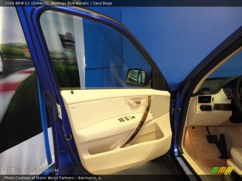 Montego Blue Metallic / Sand Beige 2009 BMW X3 xDrive30i
