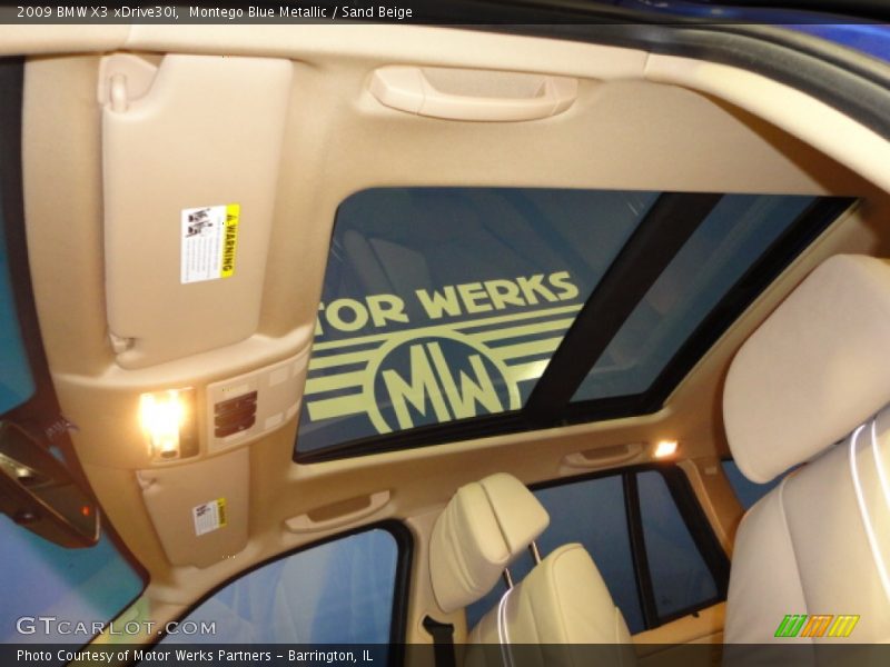 Montego Blue Metallic / Sand Beige 2009 BMW X3 xDrive30i