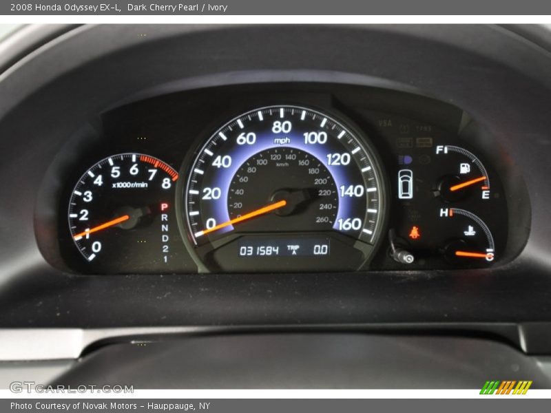 Dark Cherry Pearl / Ivory 2008 Honda Odyssey EX-L