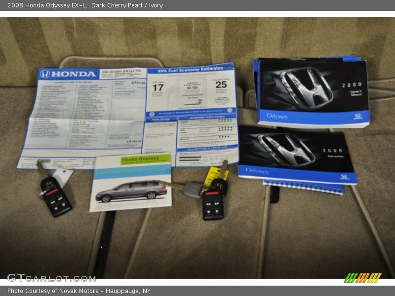 Dark Cherry Pearl / Ivory 2008 Honda Odyssey EX-L