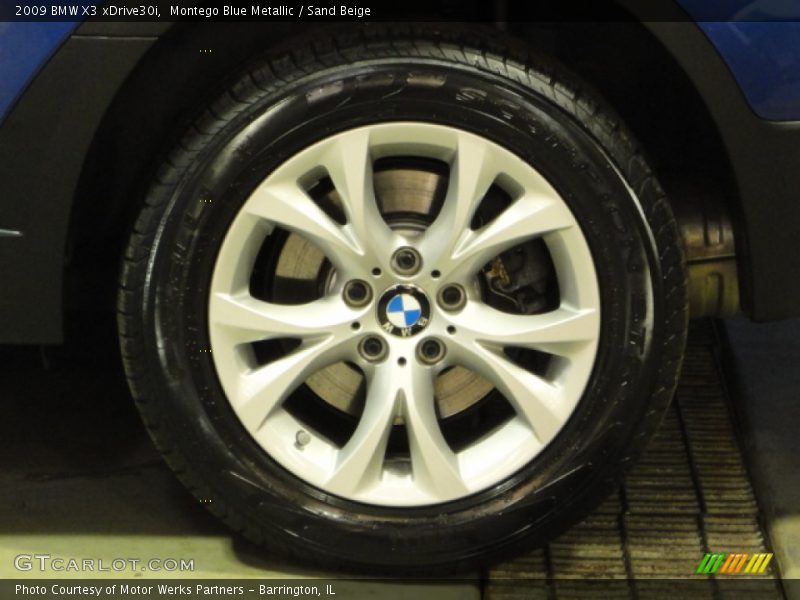 Montego Blue Metallic / Sand Beige 2009 BMW X3 xDrive30i