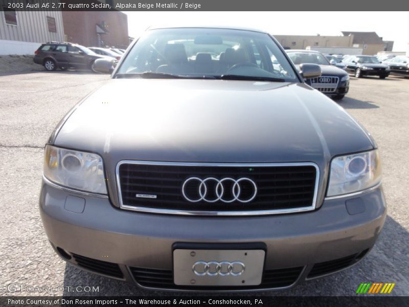 Alpaka Beige Metallic / Beige 2003 Audi A6 2.7T quattro Sedan