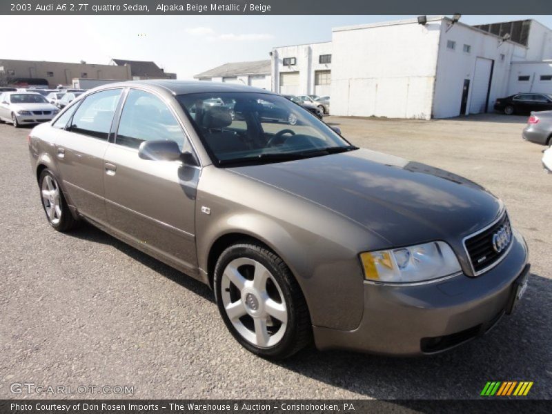 Alpaka Beige Metallic / Beige 2003 Audi A6 2.7T quattro Sedan