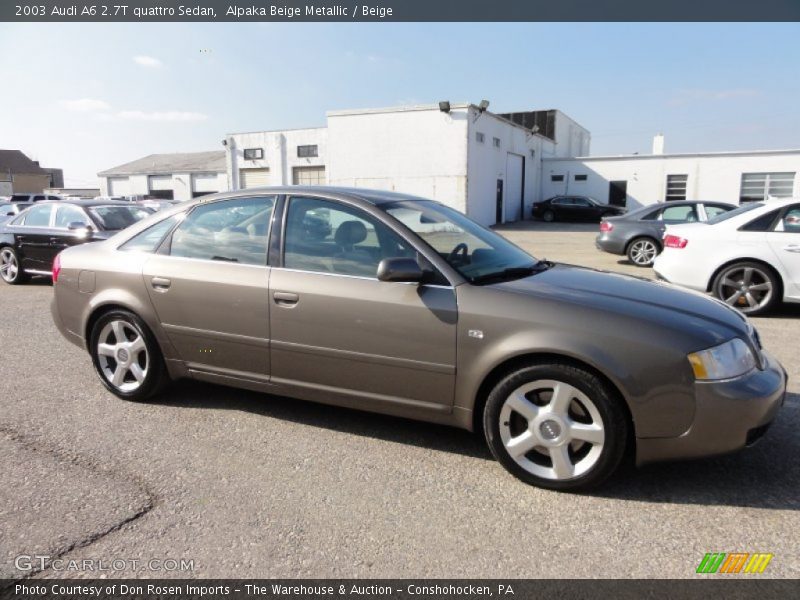 Alpaka Beige Metallic / Beige 2003 Audi A6 2.7T quattro Sedan