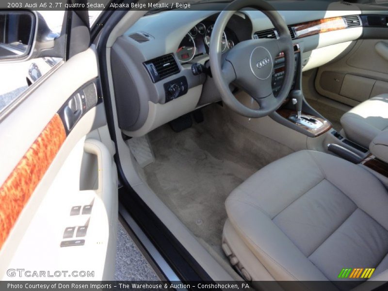 Alpaka Beige Metallic / Beige 2003 Audi A6 2.7T quattro Sedan