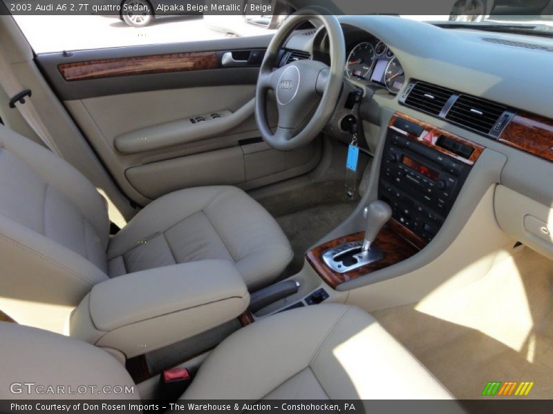 Alpaka Beige Metallic / Beige 2003 Audi A6 2.7T quattro Sedan