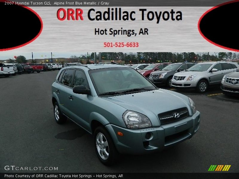 Alpine Frost Blue Metallic / Gray 2007 Hyundai Tucson GLS