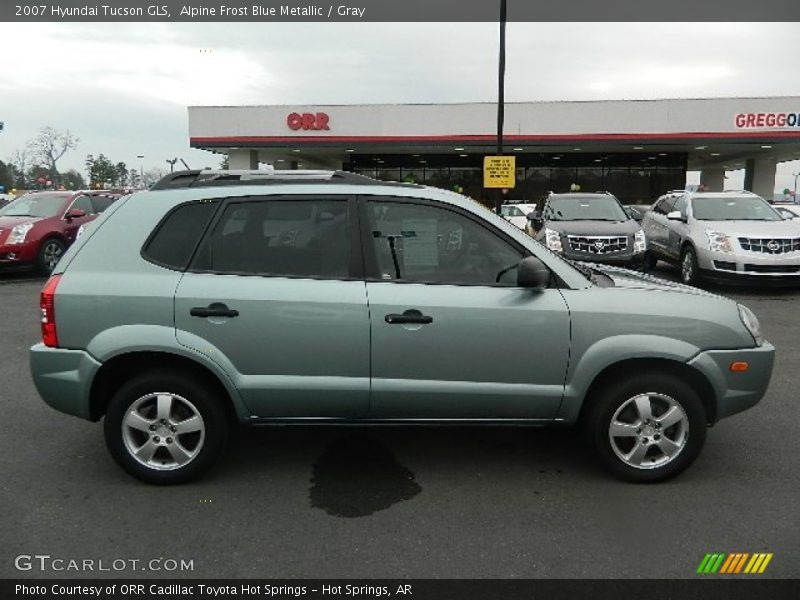 Alpine Frost Blue Metallic / Gray 2007 Hyundai Tucson GLS