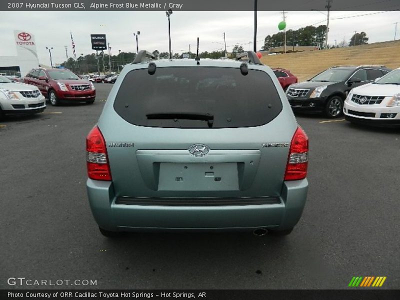 Alpine Frost Blue Metallic / Gray 2007 Hyundai Tucson GLS