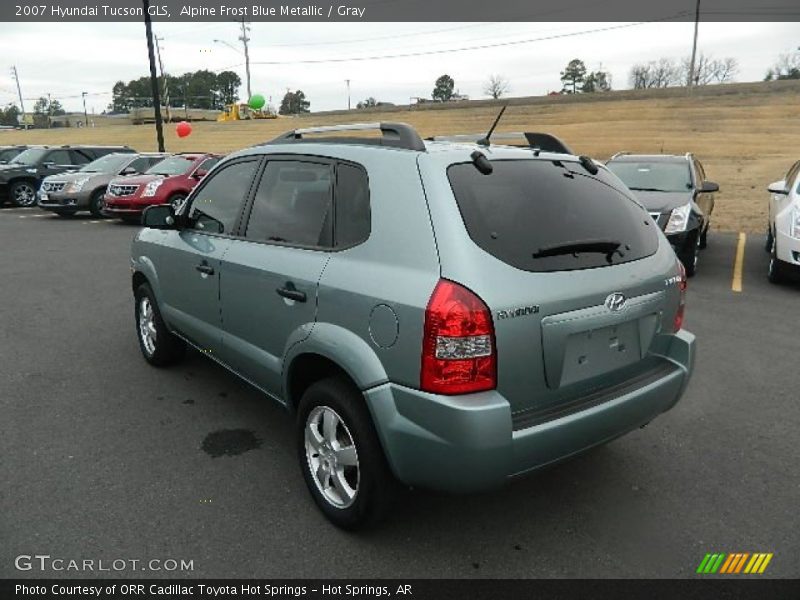 Alpine Frost Blue Metallic / Gray 2007 Hyundai Tucson GLS