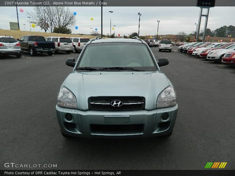 Alpine Frost Blue Metallic / Gray 2007 Hyundai Tucson GLS