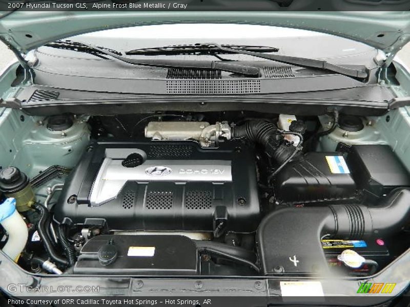 Alpine Frost Blue Metallic / Gray 2007 Hyundai Tucson GLS