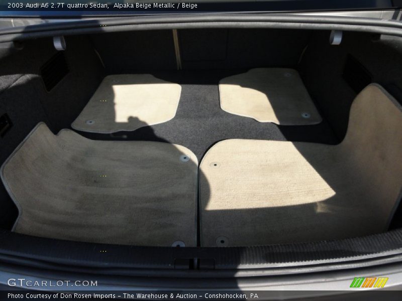 Alpaka Beige Metallic / Beige 2003 Audi A6 2.7T quattro Sedan