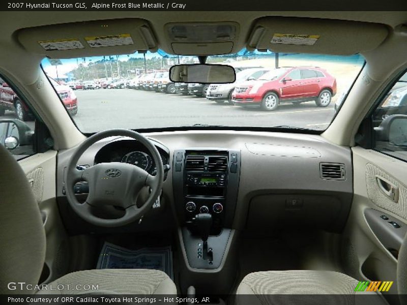Alpine Frost Blue Metallic / Gray 2007 Hyundai Tucson GLS
