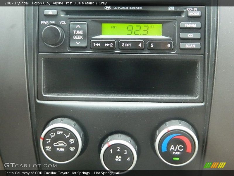 Alpine Frost Blue Metallic / Gray 2007 Hyundai Tucson GLS
