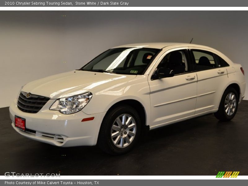 Stone White / Dark Slate Gray 2010 Chrysler Sebring Touring Sedan