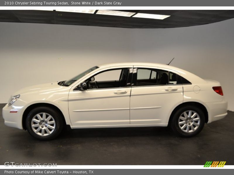 Stone White / Dark Slate Gray 2010 Chrysler Sebring Touring Sedan