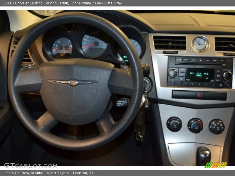 Stone White / Dark Slate Gray 2010 Chrysler Sebring Touring Sedan
